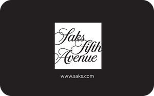 Saks Fifth Avenue gift card