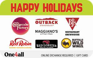 One4all Happy Holidays gift card