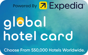 Global Hotel Card Powered by Expedia gift card
