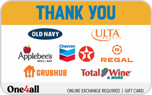 One4all Thank You gift card
