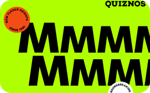 Quiznos gift card